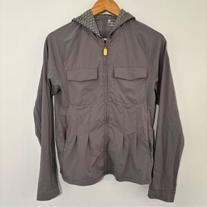 Title Nine Sweater Jacket Womens Gray Full Zip Size Small Pockets